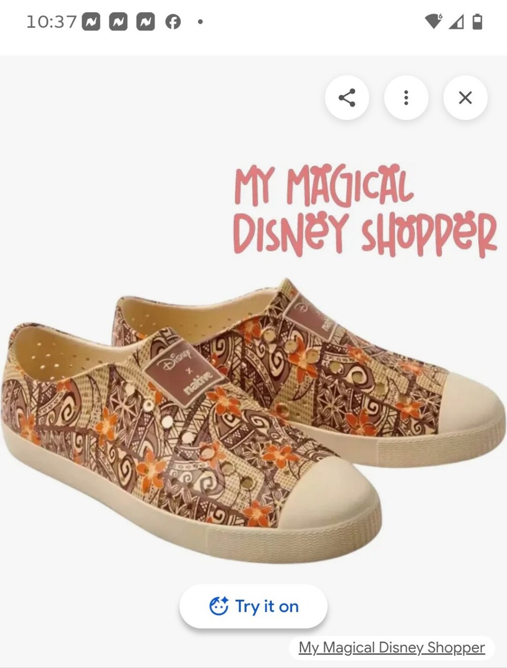 Moana Slip-On Flats in Brown Floral